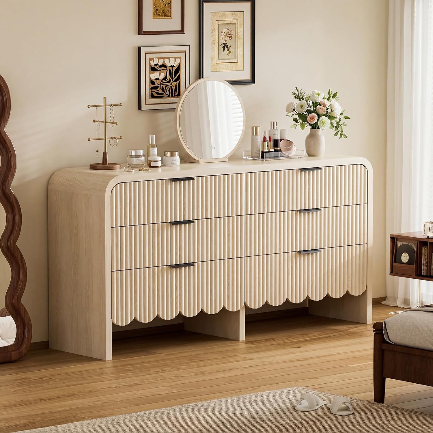 Baby Nursery Chest Of Drawers - Commode à 6 tiroirs en bois