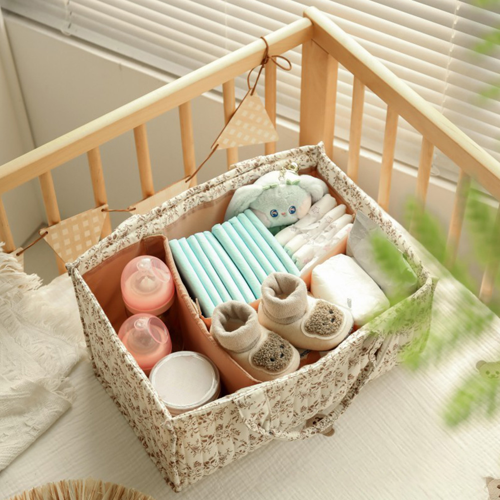 Baby Nursery Must Haves - Organisateur de couches à motifs floraux