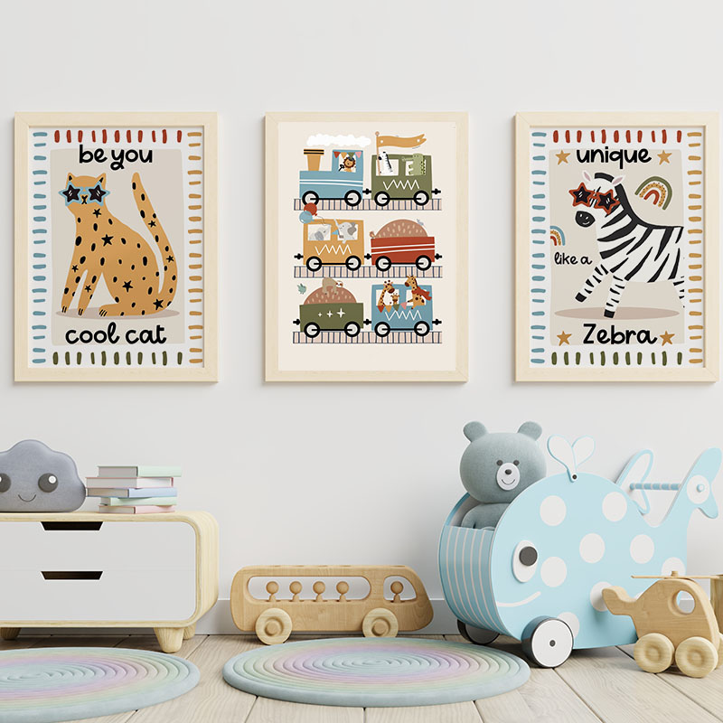 Tableaux et Affiches Muraux en - Baby Nursery Animal Pictures avis et prix