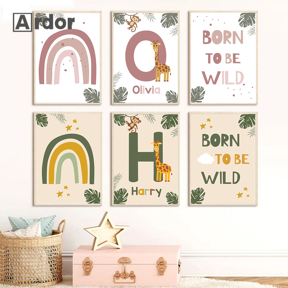 Affiches d'animaux de la Jungl - Baby Nursery Animal Pictures avis et prix