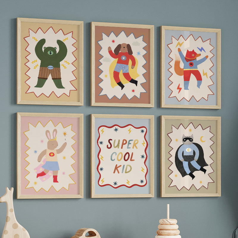 Peinture sur toile murale pour - Baby Nursery Animal Pictures avis et prix